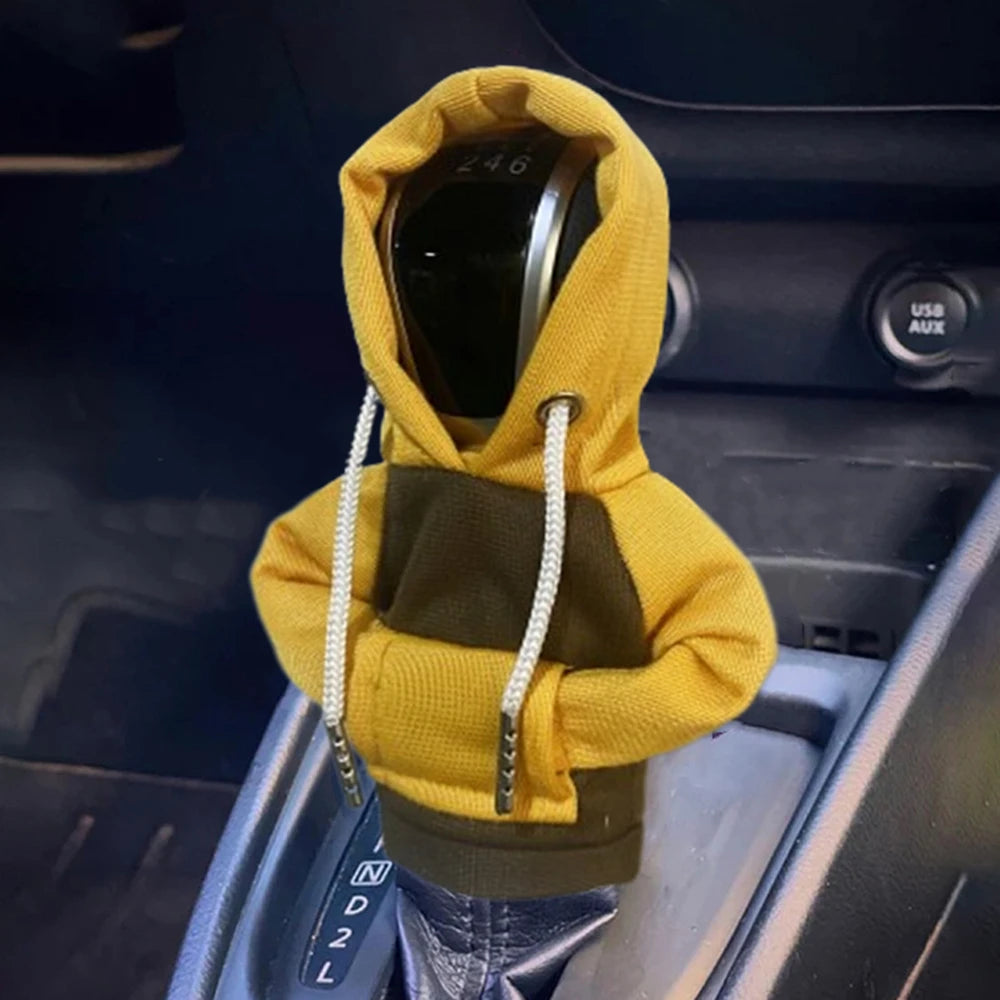 Hoodie Car Gear Shift Cover Fashion Gearshift Hoodie Car Gear Shift Knob Cover Manual Handle Gear Sweatshirt Change Lever Cover