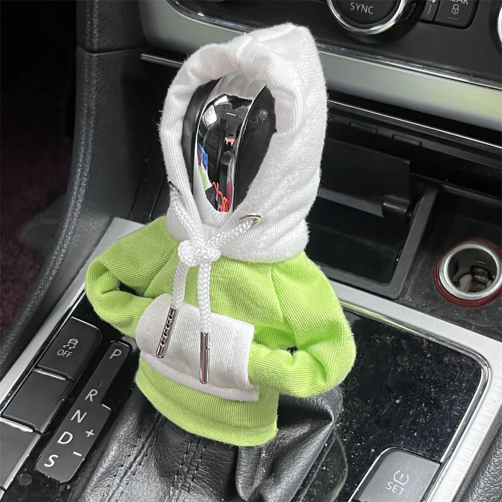 Hoodie Car Gear Shift Cover Fashion Gearshift Hoodie Car Gear Shift Knob Cover Manual Handle Gear Sweatshirt Change Lever Cover