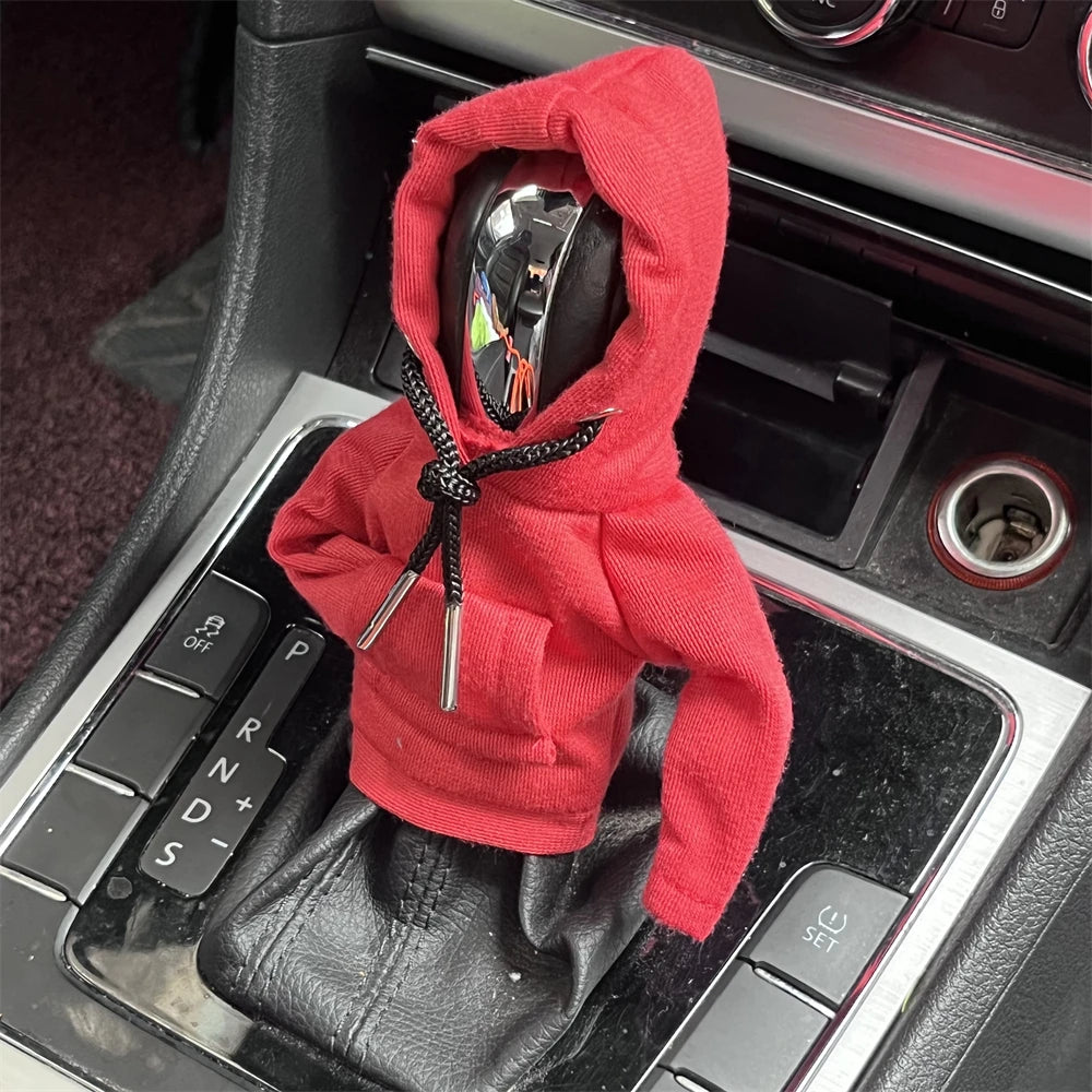 Hoodie Car Gear Shift Cover Fashion Gearshift Hoodie Car Gear Shift Knob Cover Manual Handle Gear Sweatshirt Change Lever Cover