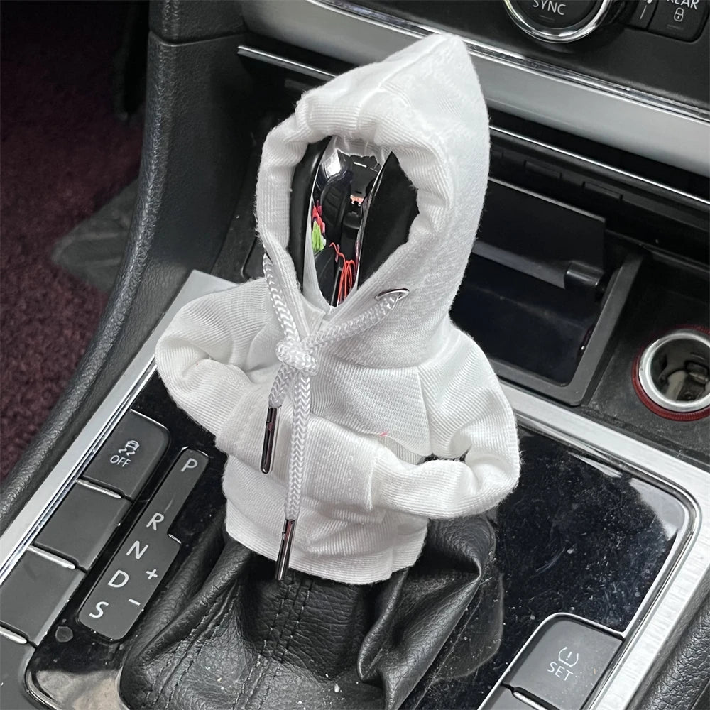 Hoodie Car Gear Shift Cover Fashion Gearshift Hoodie Car Gear Shift Knob Cover Manual Handle Gear Sweatshirt Change Lever Cover