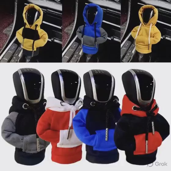 Hoodie Car Gear Shift Cover Fashion Gearshift Hoodie Car Gear Shift Knob Cover Manual Handle Gear Sweatshirt Change Lever Cover